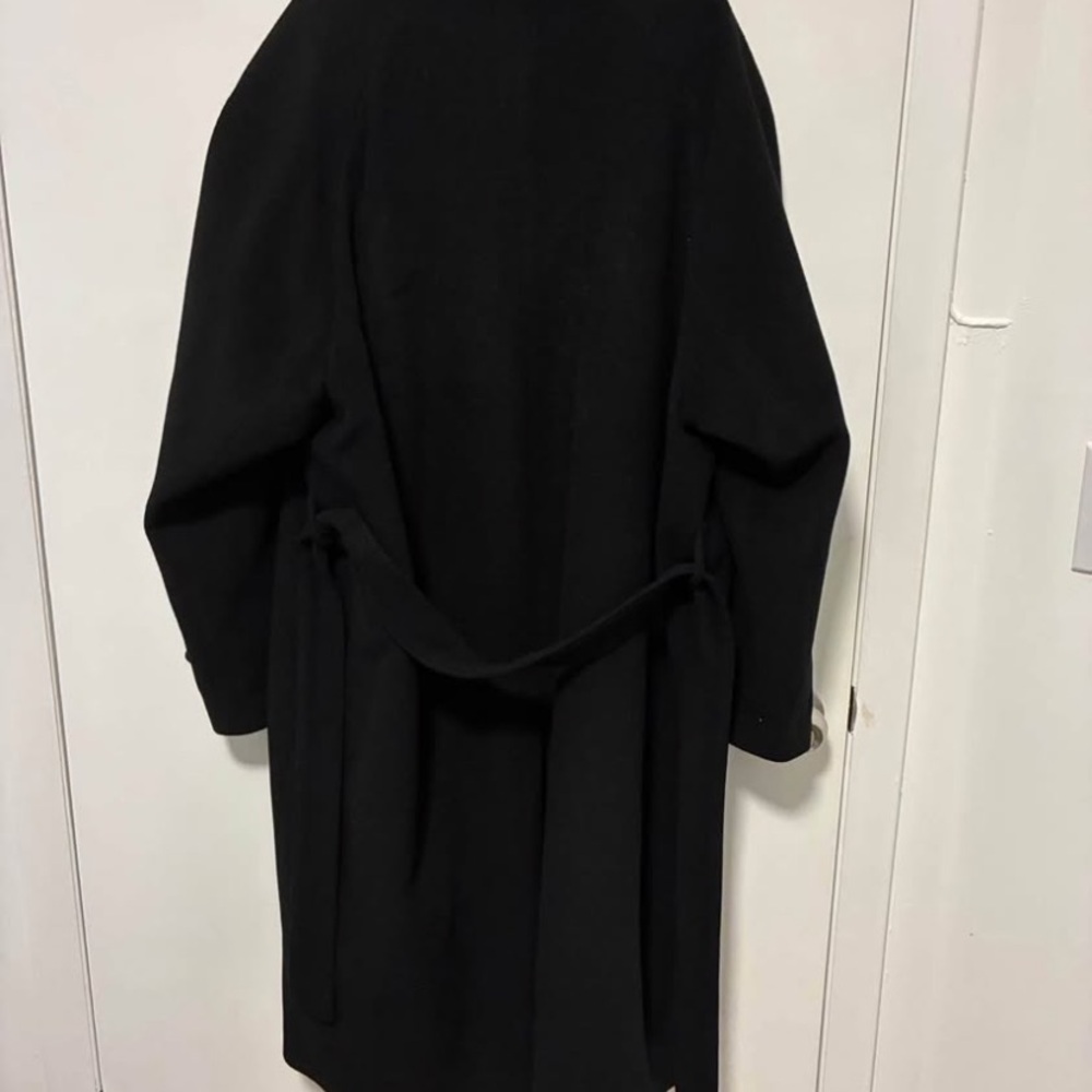 SOLD - Ralph Lauren Black Wool over Coat - Picture 2 of 7